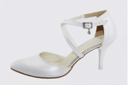 Gyöngyházfényű elegáns esküvői cipő Natali