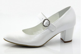 Kényelmes esküvői cipő fehér Celia
