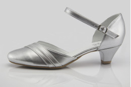Ezüst menyasszonyi cipő Honey