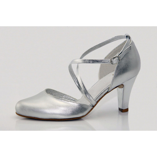 Ezüst alkalmi cipő Lady Art