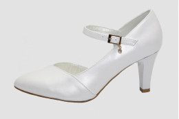 Gyöngyházfényű elegáns esküvői cipő Valeria