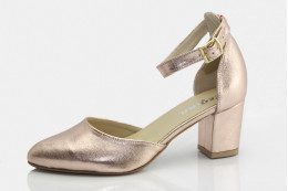 Alkalmi rosegold  esküvői  cipő Gia