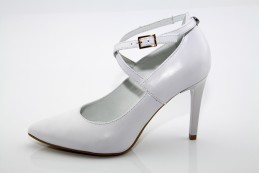 Fehér esküvői, menyasszonyi cipő Isabel
