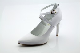 Fehér esküvői, menyasszonyi cipő Isabel