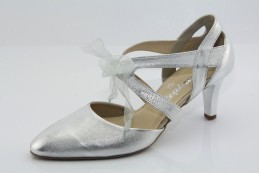 Ezüst menyasszonyi cipő Ines