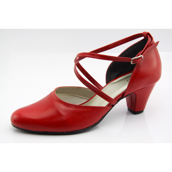 Piros cipő menyecske Lady Art2